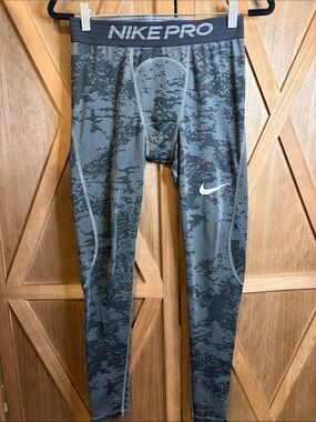 NIKE PRO Dri-Fit Tight Fit Camo Compression Base Layer Pants SIZE SMALL